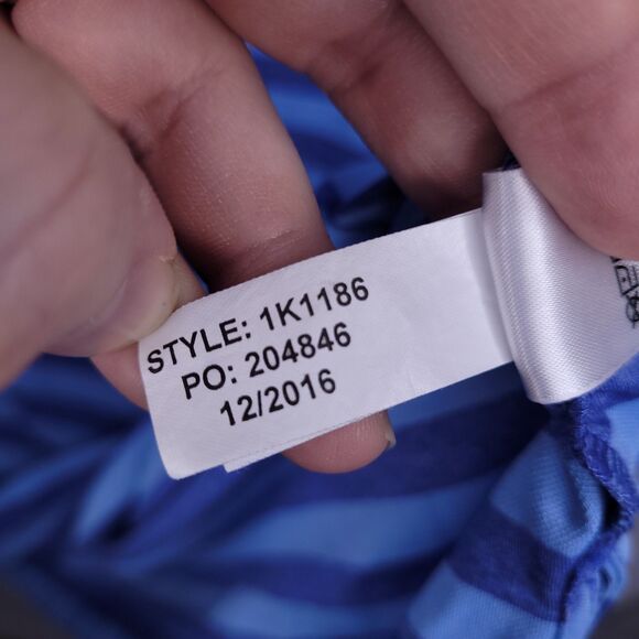 Vineyard Vines Polo Shirt Mens XL Striped Blue Jamestown Performance - Picture 10 of 11